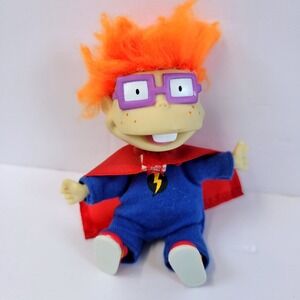 Vintage Rugrats Chuckie Finster Superhero 5" Plush 1997 Figure Kids Viacom